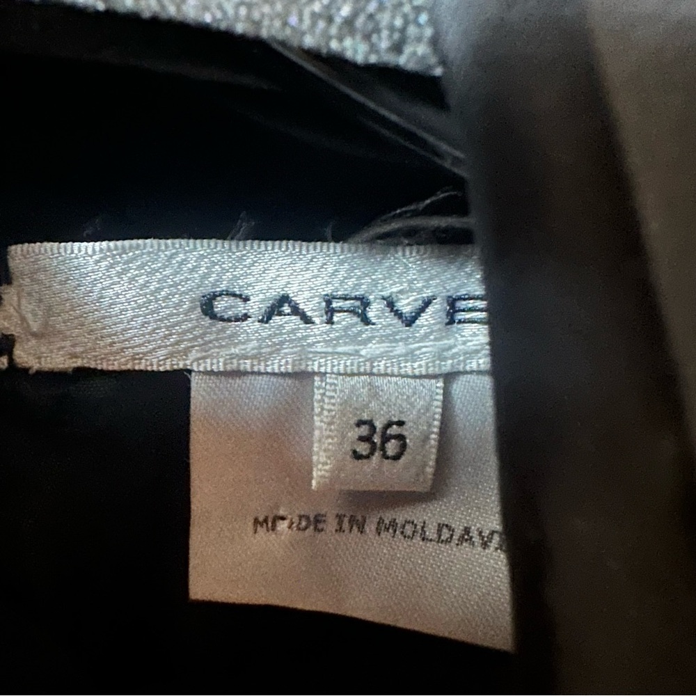 NWOT Carven 100% Silk Black Dress 36 - Picture 2 of 4